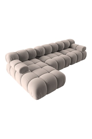 Canapé d'angle gauche modulable Tropea Beige