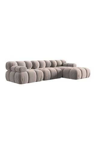 Canapé d'angle droit modulable Tropea Beige