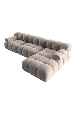 Canapé d'angle droit modulable Tropea Beige