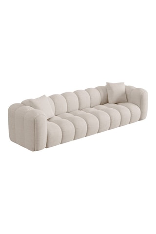 Canapé modulaire Arden - Beige - 4 places - En tissu structurel