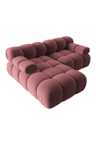 Canapé d'angle gauche modulable Tropea Rose