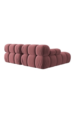 Canapé d'angle gauche modulable Tropea Rose