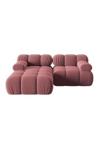 Canapé d'angle gauche modulable Tropea Rose