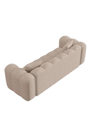 Canapé Arden - Beige - 3 places - En tissu chenille moly
