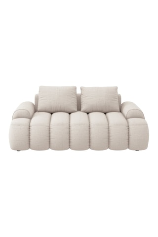 Canapé Simona - Beige - 2 places - Tissu structuré