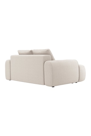 Canapé Simona - Beige - 2 places - Tissu structuré