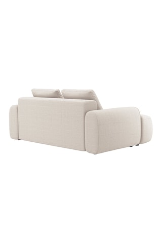 Canapé Simona - Beige - 3 places - Tissu structuré