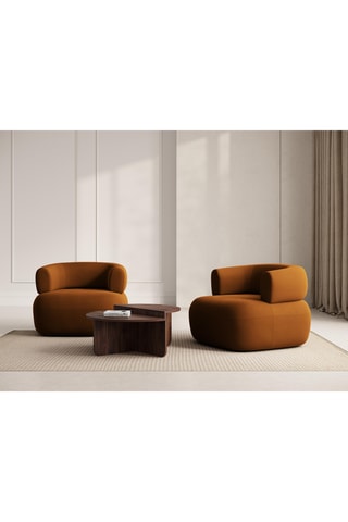 Fauteuil Aldrin - terracotta