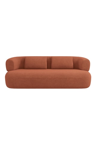 Canapé Aldrin - Marron - 2 places - Tissu bouclette