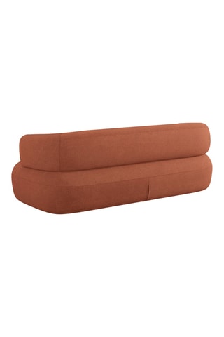 Canapé Aldrin - Marron - 2 places - Tissu bouclette
