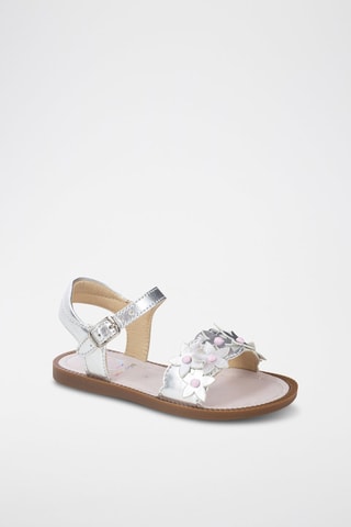 Sandalias de piel Solar Flore - Plateado