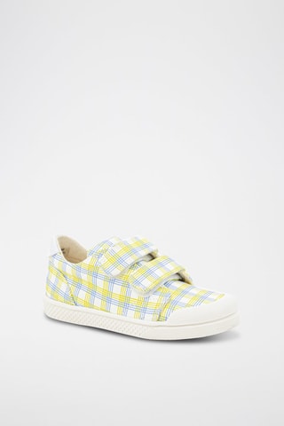 Zapatillas - Blanco, azul y amarillo