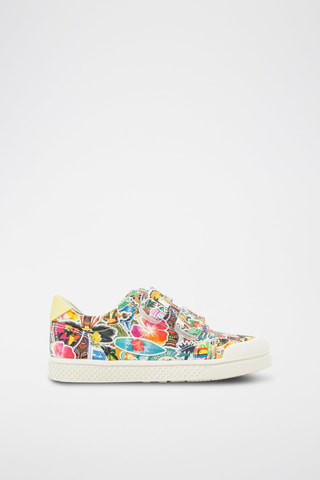 Zapatillas - Blanco, azul, amarillo y naranja