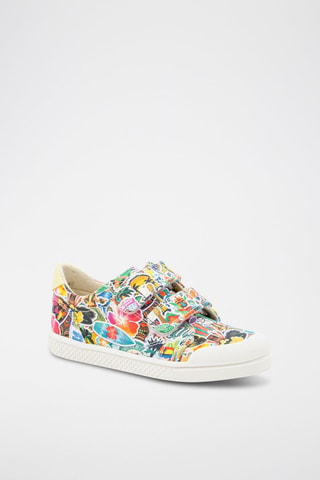 Zapatillas - Blanco, azul, amarillo y naranja