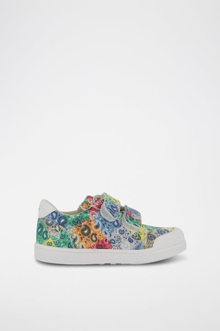 Zapatillas - Blanco, verde y gris