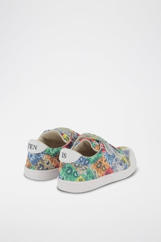 Zapatillas - Blanco, verde y gris