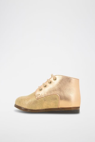 Botines de piel Zeus Derby - Rosa y dorado