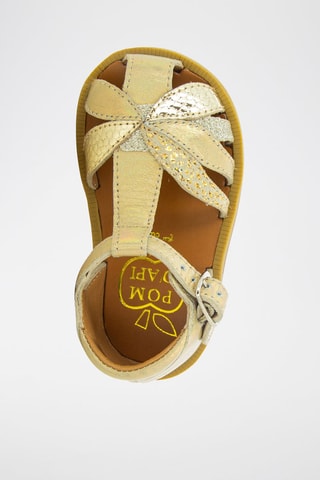Sandalias de piel Poppy Oto - Dorado