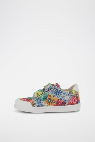 Zapatillas - Blanco, verde y gris
