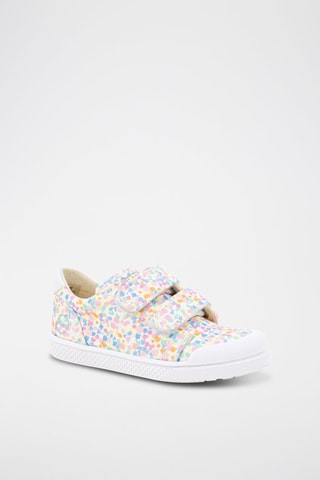 Zapatillas - Blanco, amarillo y rosa