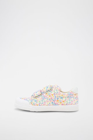 Zapatillas - Blanco, amarillo y rosa