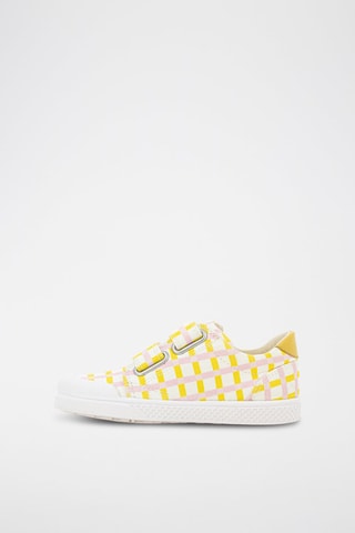 Zapatillas - Blanco, amarillo y rosa