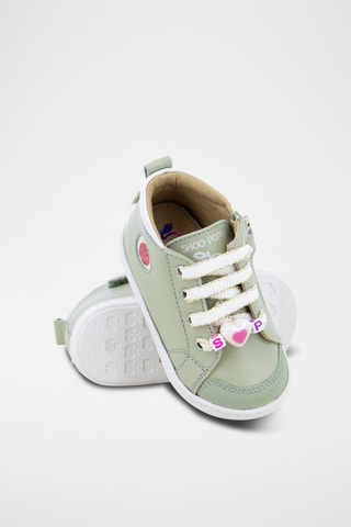 Zapatillas de piel - Blanco, rojo y verde