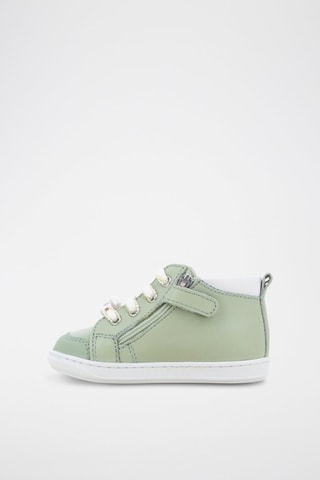 Zapatillas de piel - Blanco, rojo y verde