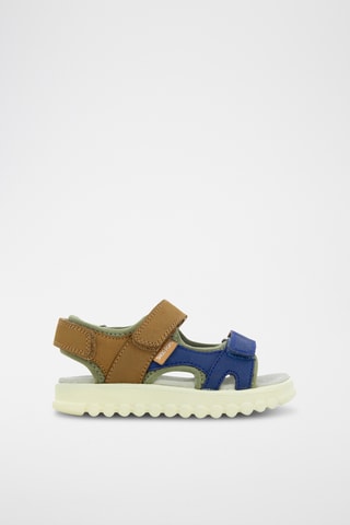 Sandalias de piel Rolly Boy Scratch - Azul, verde y marrón