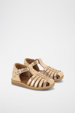 Sandálias em couro Poppy Pitti Sl - Castanho