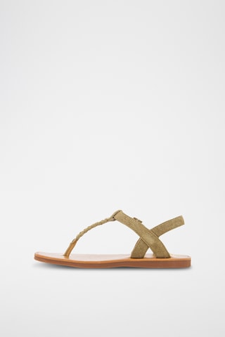 Sandalias de nobuk Plagette Antic Tong - Marrón