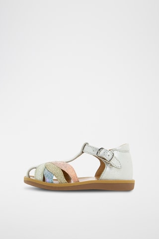 Sandalias de piel Poppy Oto - Plateado