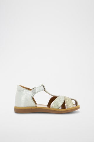 Sandalias de piel Poppy Oto - Plateado