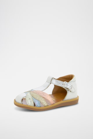 Sandalias de piel Poppy Oto - Plateado