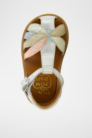 Sandalias de piel Poppy Oto - Plateado
