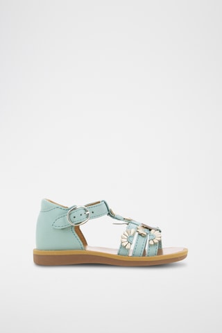Sandalias de piel Poppy Multi Daisy - Verde
