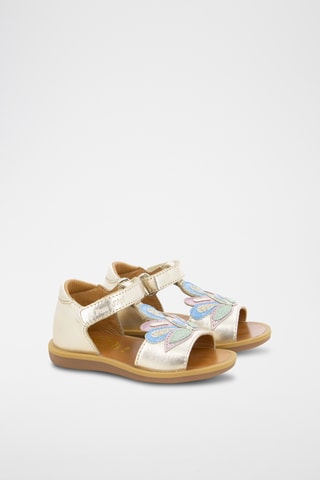 Sandalias de piel Poppy Fire - Multicolor