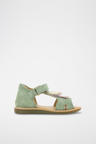 Sandalias de piel ovina Tity Plum - Verde