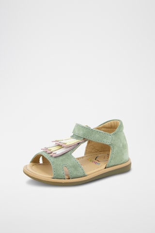 Sandalias de piel ovina Tity Plum - Verde