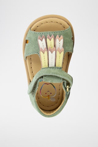 Sandalias de piel ovina Tity Plum - Verde