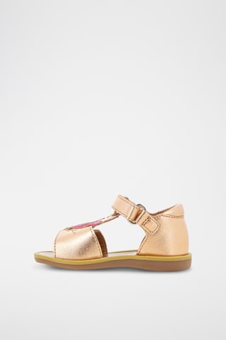 Sandalias de piel Poppy Papillon - Marrón