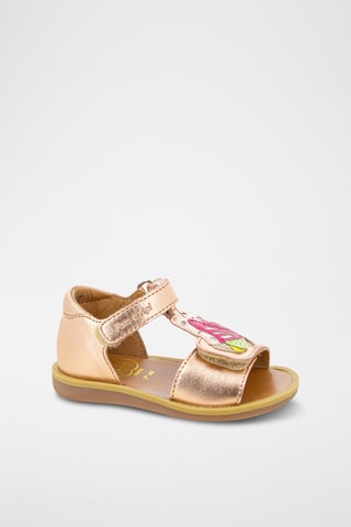 Sandalias de piel Poppy Papillon - Marrón