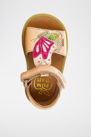Sandalias de piel Poppy Papillon - Marrón