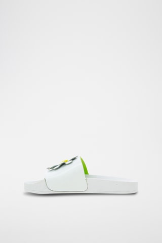 Sandalias de piel de charol Slappy Big Flo - Amarillo y verde