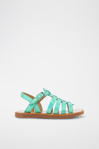 Alpargatas de piel Plagette Strap - Azul