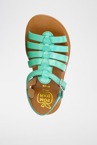 Alpargatas de piel Plagette Strap - Azul