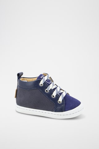 Botines de piel ovina Kikko Base - Azul