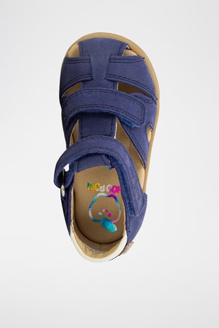 Sandalias de piel ovina nobuk Pika Scratch - Azul