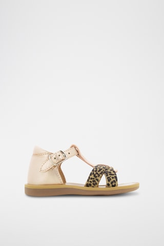 Sandalias de piel Poppy - Marrón