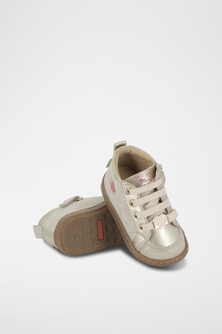 Zapatillas altas de piel ovina Bouba Babe - Beige